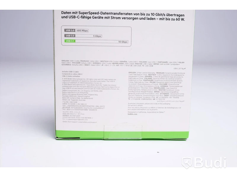 Kabel USB-C - 4 st, 1 m, Belkin. Ny, Obruten förpackning.