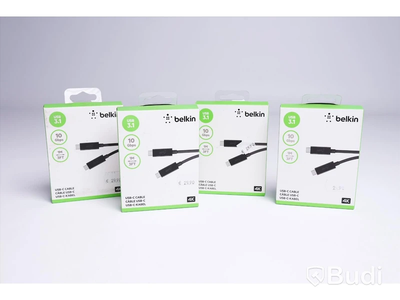 Kabel USB-C - 4 st, 1 m, Belkin. Ny, Obruten förpackning.