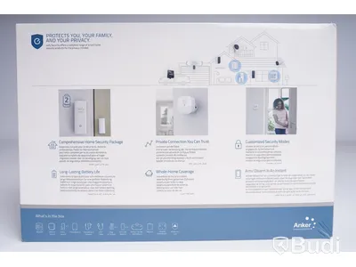 Hemlarm kit trådlös - 5 delar, Eufy security, ANKER Ny, Obruten förpackning.
