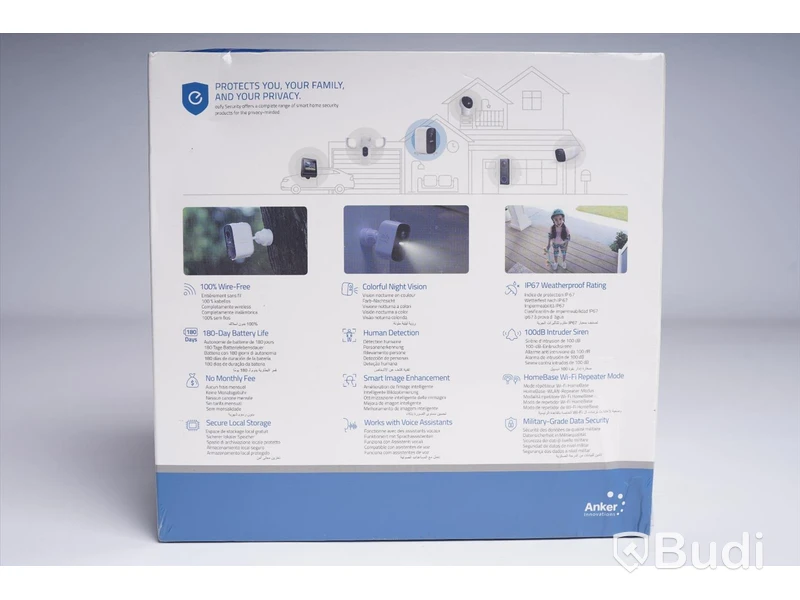 Övervakningskamera- trådlös, Eufy security, ANKER, Ny, Obruten förpackning.