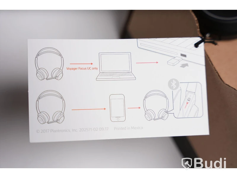 Headset - Plantronics Voyager Focus UC B825-M. Ny Ny, Obruten förpackning.