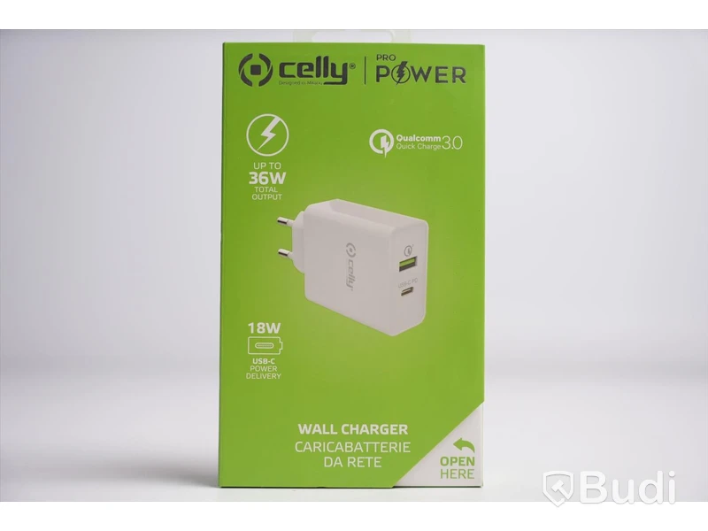 Väggladdare 2st - Celly Pro Power Wall Charger. Ny, Obruten förpackning.