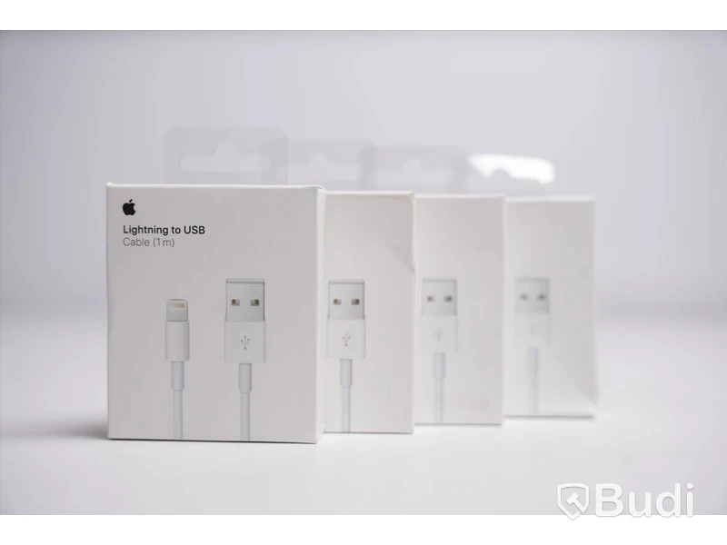 Laddare 4st - Apple Lightning to USB, 1m. Ny, Obruten förpackning.
