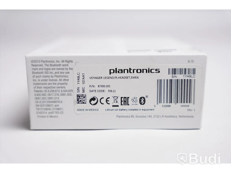Headset 2st - Plantronics Legend/R, Headset, EMEA. Ny, Obruten förpackning.