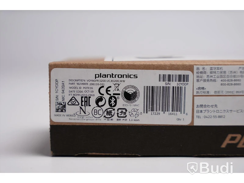 Headset - Plantronics Voyager 5200 UC B5200. Ny, Obruten förpackning.