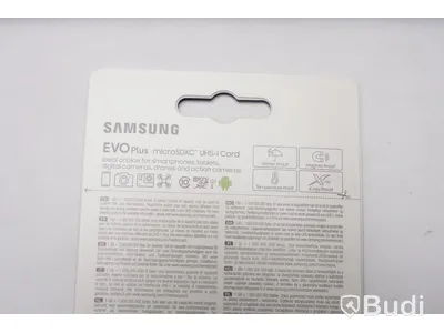 Minneskort 20st - Samsung Evo Plus with SD Adapter, 64GB. Ny, Obruten förpackning.