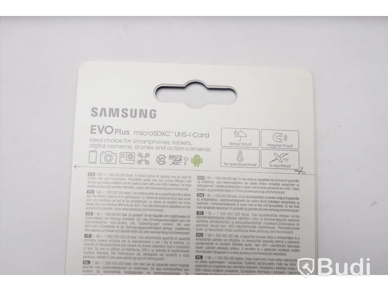 Minneskort 20st - Samsung Evo Plus with SD Adapter, 64GB. Ny, Obruten förpackning.