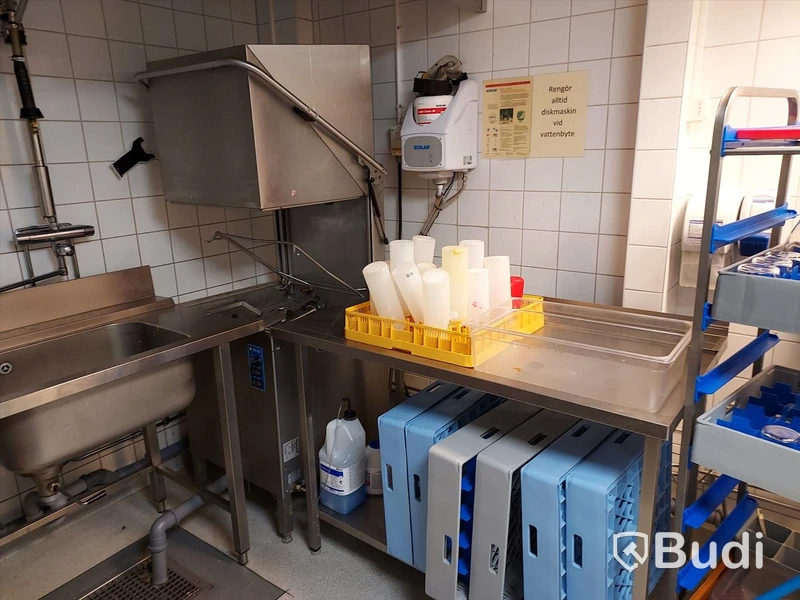 Diskmaskin Wexiödisk WD6 inkl rostfria bänkar mm