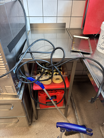 Rostfri avlastningsbänk