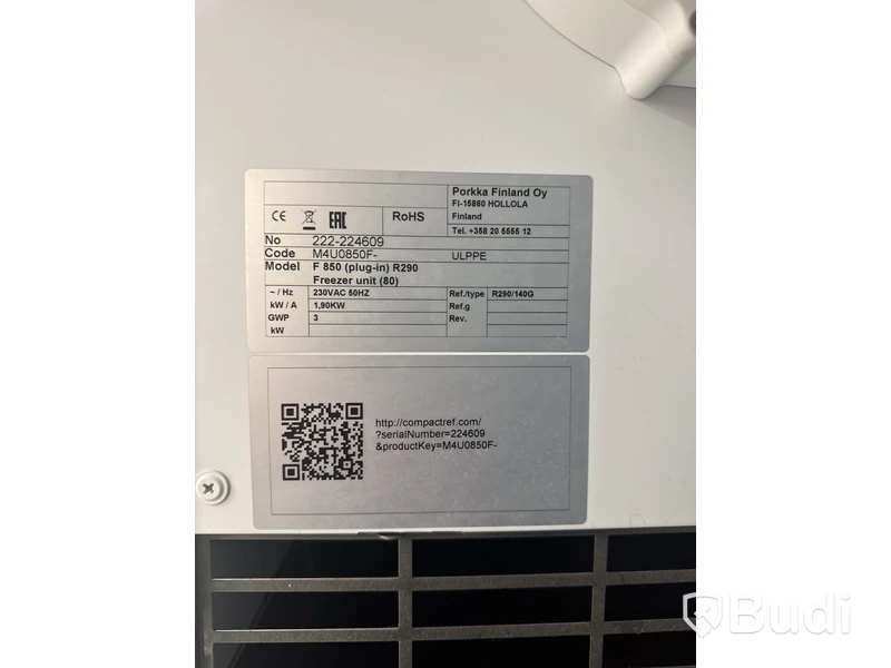 1 st walk-in frys Porkka F r290
