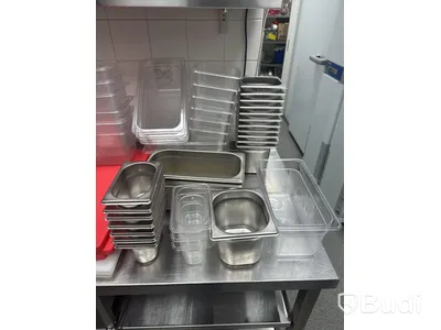 Parti med kantiner, plast/rostfritt