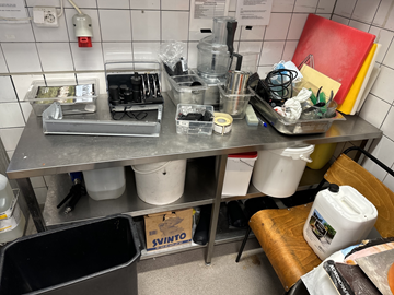 Rostfri bänk