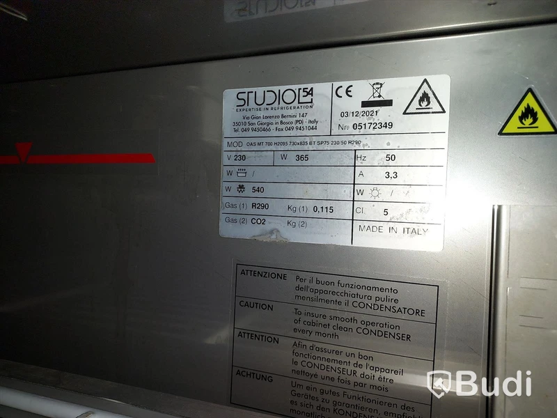 Kylskåp Studio L54 rostfritt