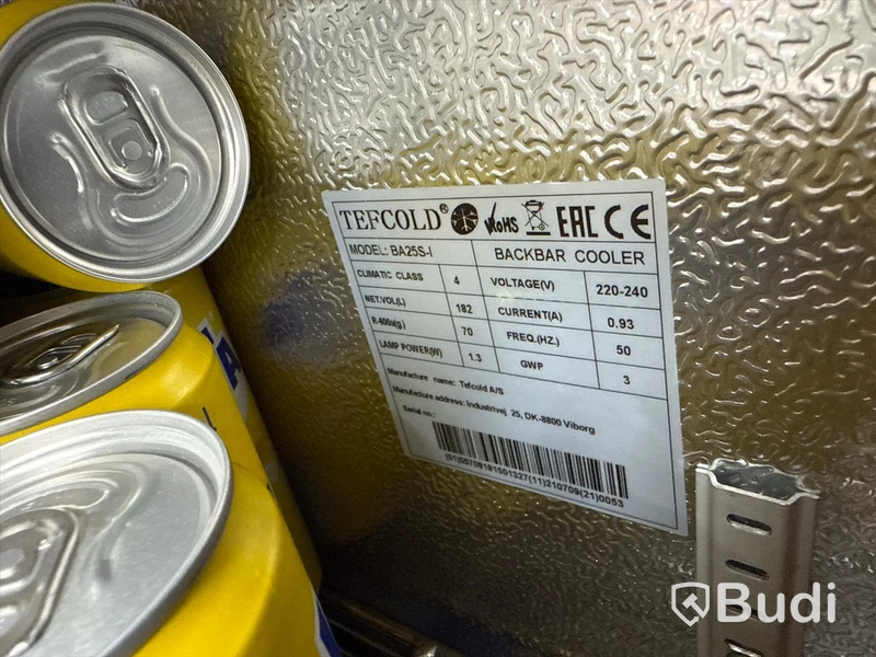 Tefcold barkyl Tefcold BA-25S-1 inkl. alkoholfri dryck