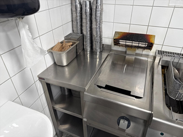 Zanussi Pommes frites värmare med en rostfri avlastningsbänk