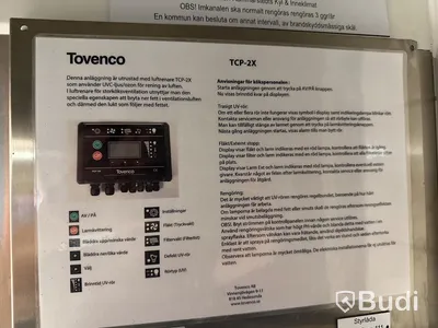 Tovenco UV-kåpa med TCP-2X styrsystem