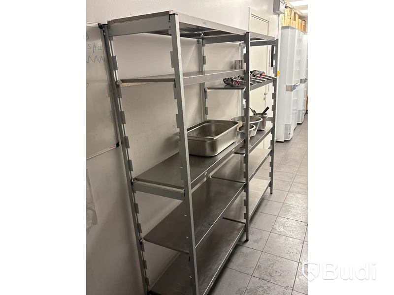 Rostfria hyllor - 5 sektioner