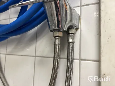 Diskbänk rostfri inkl. blandare