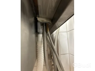 Diskbänk rostfri inkl. blandare