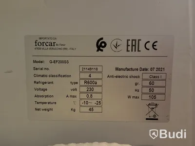 Frysskåp Forcar G-EF200SS -21