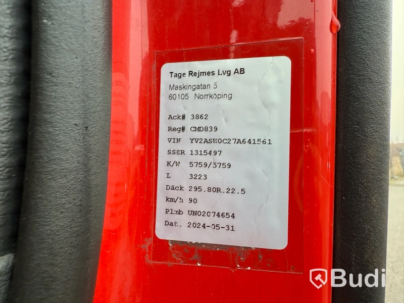 Dragbil VOLVO FH-480 6x2 -2007 med hydraulik | Nybesiktigad
