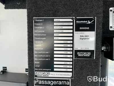 Buss Scania Kiitokori Omnistar Libri -2018 | Förskolebuss