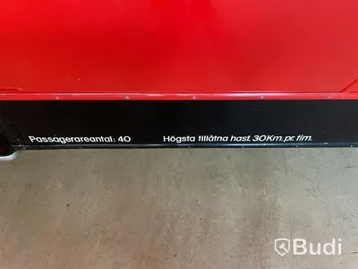 Bussreplika från spårvagnsmuseum på Södermalm i Stockholm