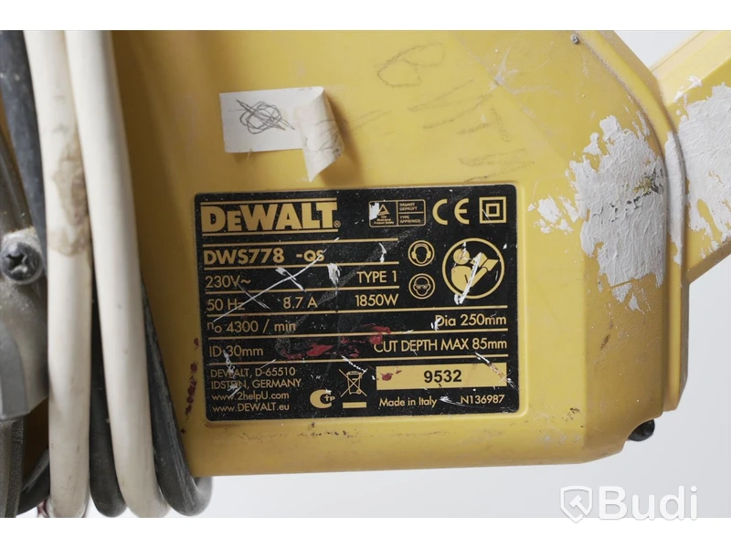 Kap- och gersåg - Dewalt DWS778 - qs