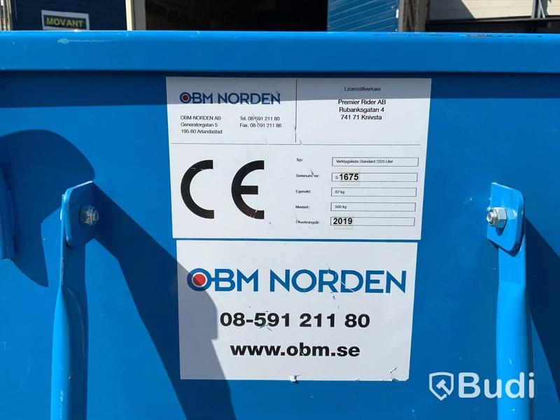 Verktygskista 225L OBM Norden