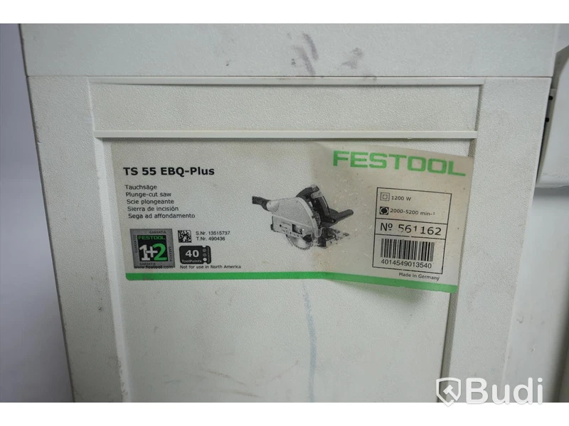 Sänksåg - Festool, TS 55 EBQ-Plus.