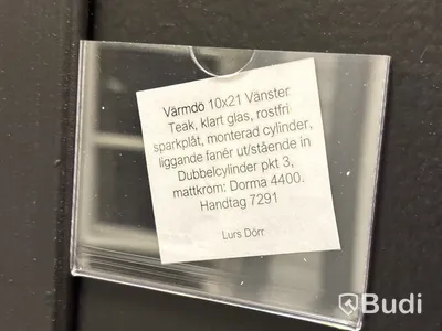 Ytterdörr Lurs Värmdö Teak 10x21 vänster
