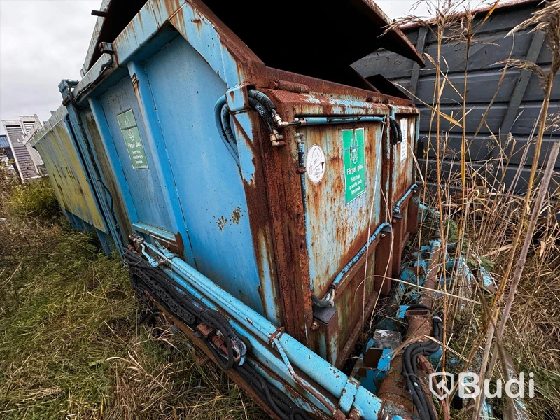 Container för glashantering med växlarkrok