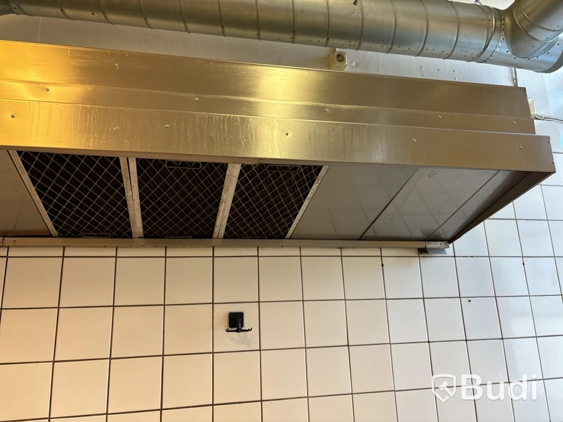 Fläktkåpa för restaurangkök.