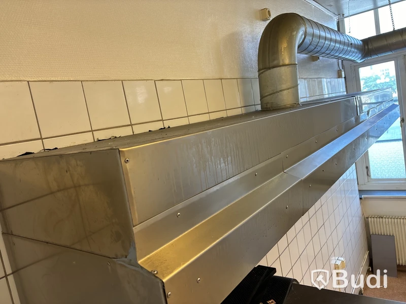 Fläktkåpa för restaurangkök.