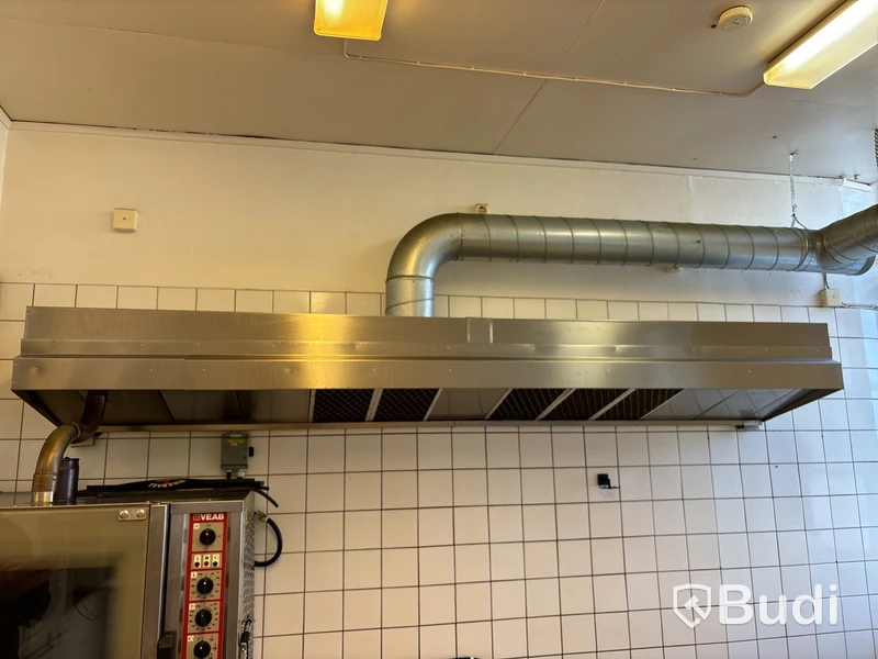 Fläktkåpa för restaurangkök.