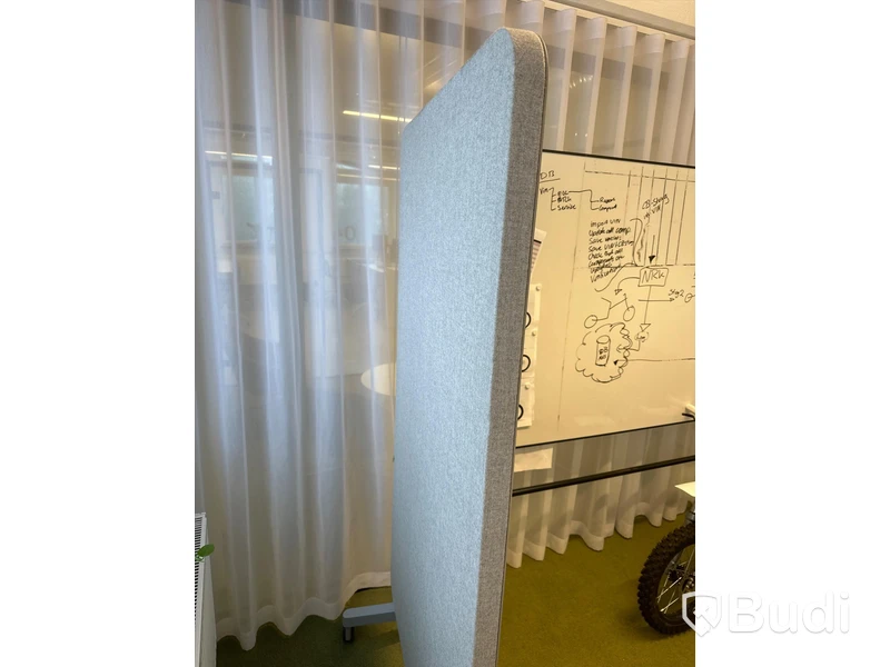 Whiteboard på hjul 100x197cm