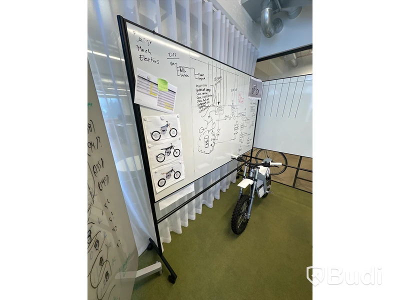 Whiteboard på hjul 205x196cm