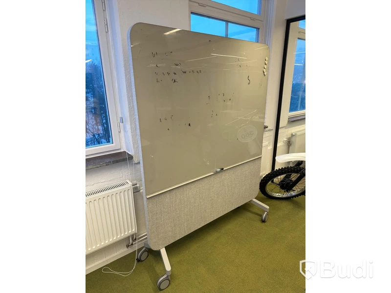 Whiteboard på hjul, 150x195cm