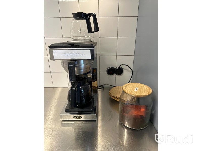 Kaffebryggare coffee queen CQM-2 inkl. 2 st kannor och kaffeburk i glas