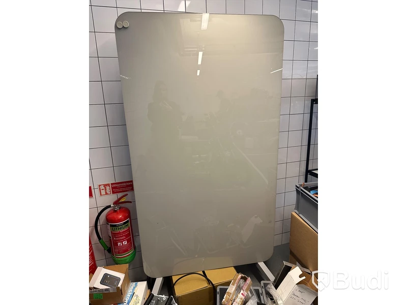 Whiteboard på hjul, 100x195 cm