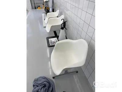 Tandembänk, vitra eames original, 260 cm