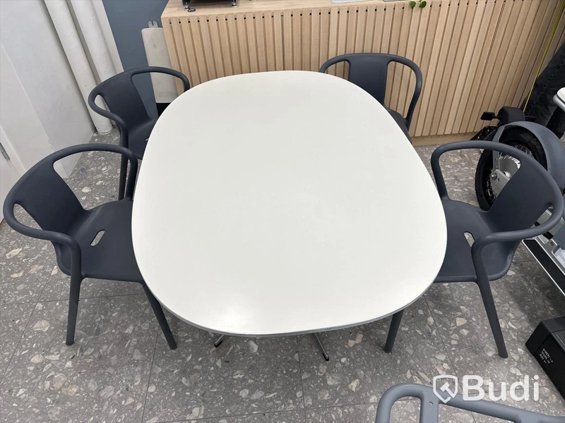 Bord, Fritz Hansen och 4 st stolar, Hay air-armchair