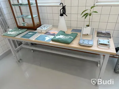 Bord på hjul, 210x70x73,5 cm