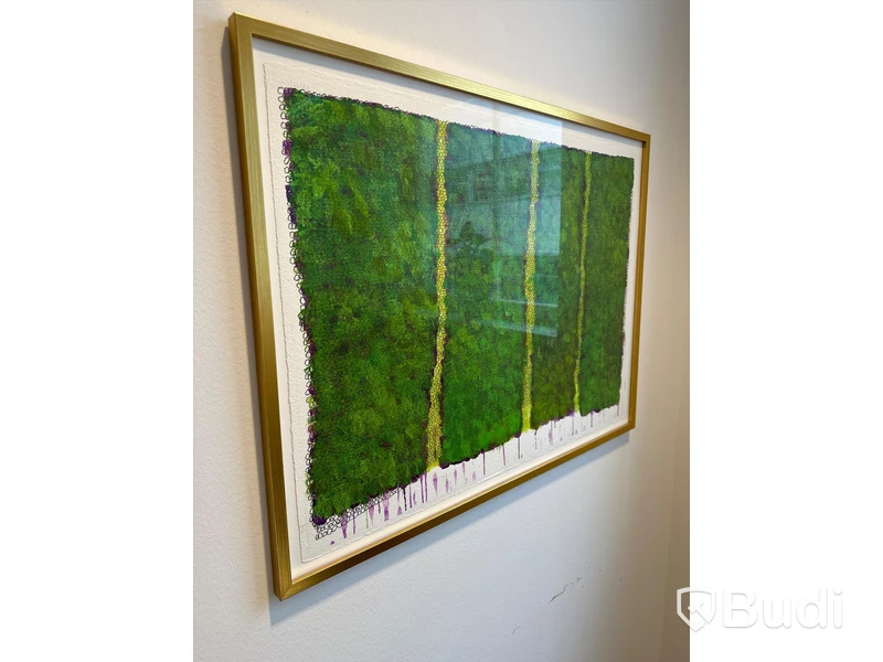 Målning, Annika Sjölen, ram med glas, 83x64 cm