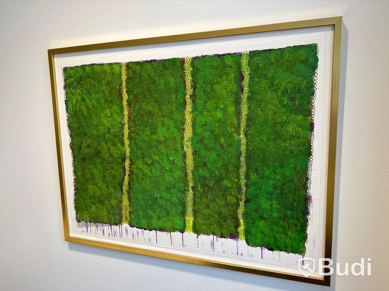 Målning, Annika Sjölen, ram med glas, 83x64 cm
