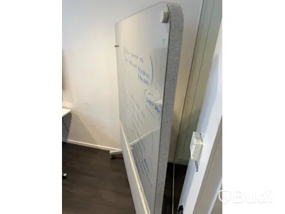 Whiteboard på hjul, 150x196 cm