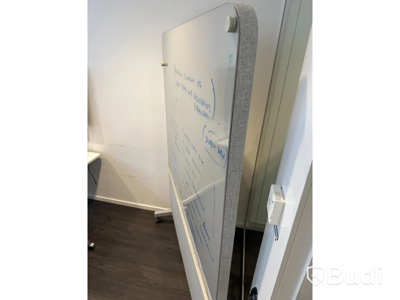 Whiteboard på hjul, 150x196 cm