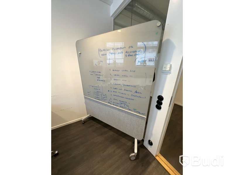 Whiteboard på hjul, 150x196 cm