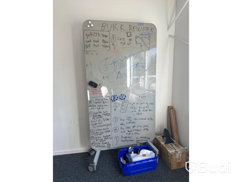 Whiteboard på hjul