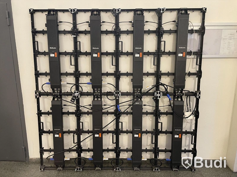 LED-Vägg, 2x2 meter. Unilumin LED USlim3, 64 paneler.